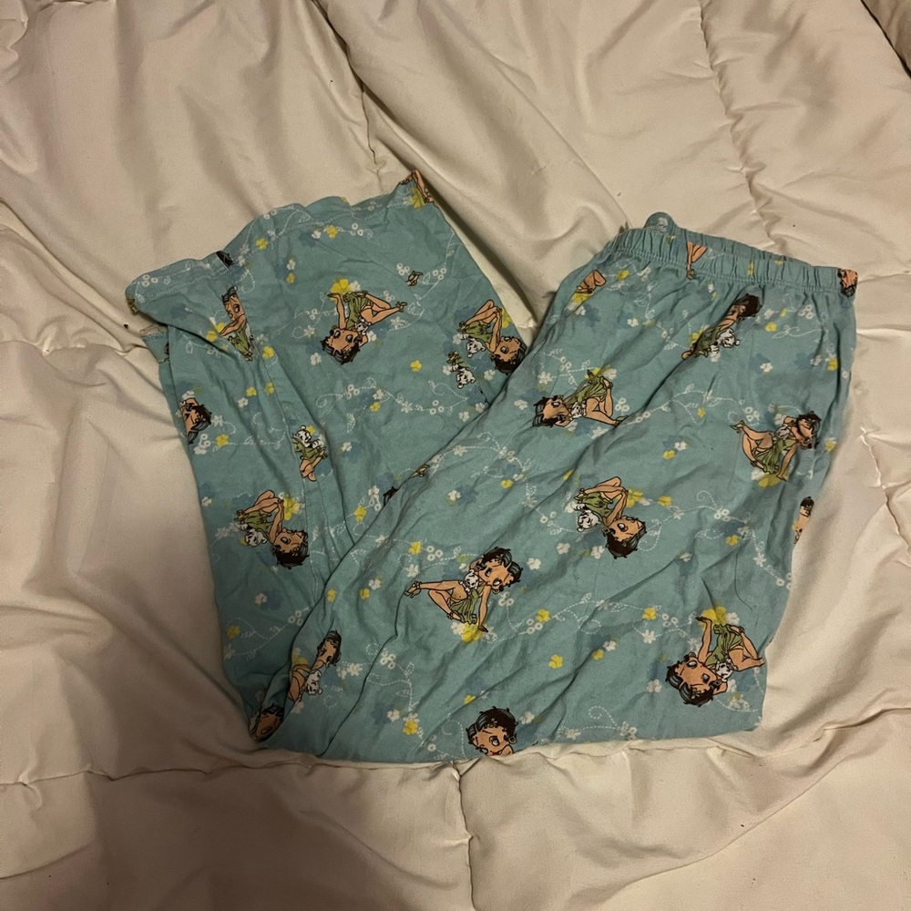 Blue Sleepwear with Cartoon Print
